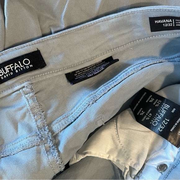 Women’s blue Buffalo, high rise, soft stretch, skinny pants. Size 12/32. - Picture 2 of 5